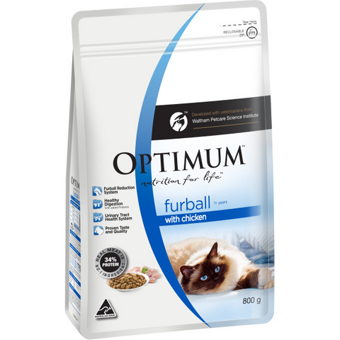 OPTIMUM Cat Furball Chicken 6 x 800g