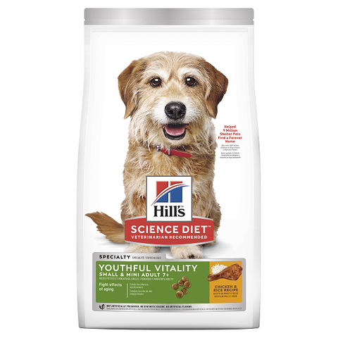 HILLS Canine Adult 7+ Youthful Vitality Small & Toy Breed 1.58kg  (10770)