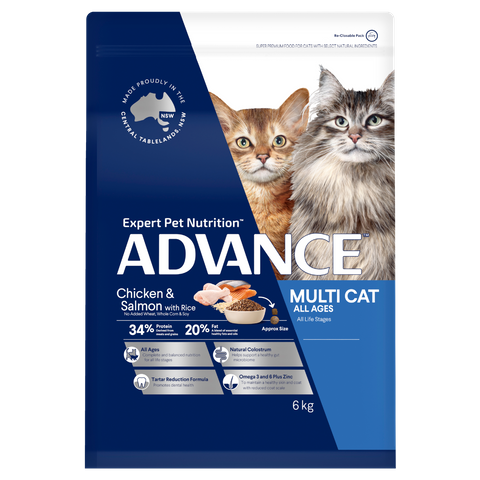 ADVANCE Adult Multi Cat Chicken & Salmon 6kg