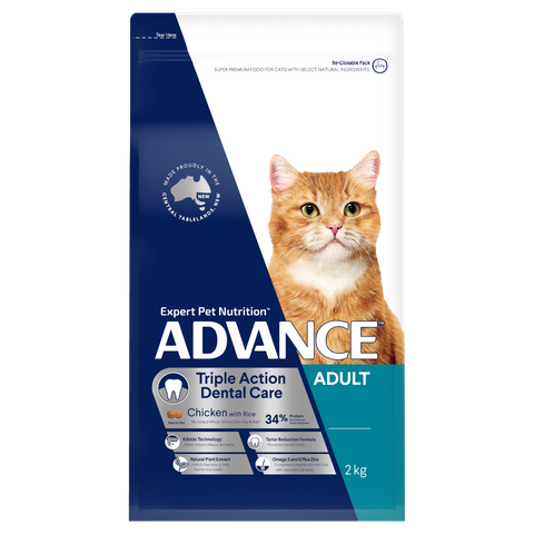 ADVANCE Cat Triple Action Dental Care Chicken w Rice 2kg