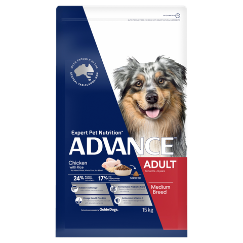 ADVANCE Adult Med Breed 15kg (Dog Chicken)