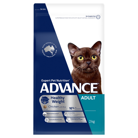 ADVANCE Cat Healthy Weight Chicken w Rice 2kg