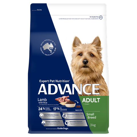 ADVANCE Adult Small Breed Lamb w Rice 3kg