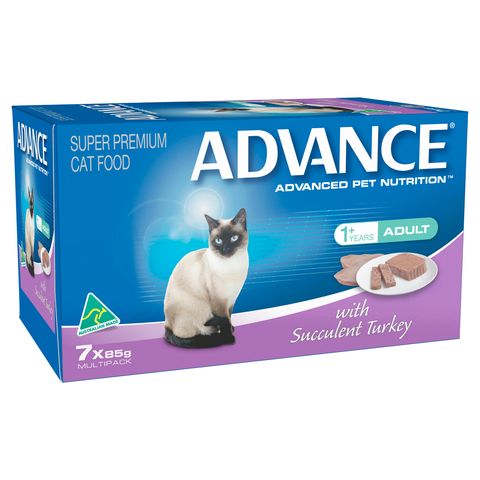 ADVANCE Cat with Succulent Turkey 6x(7x85gm) 525