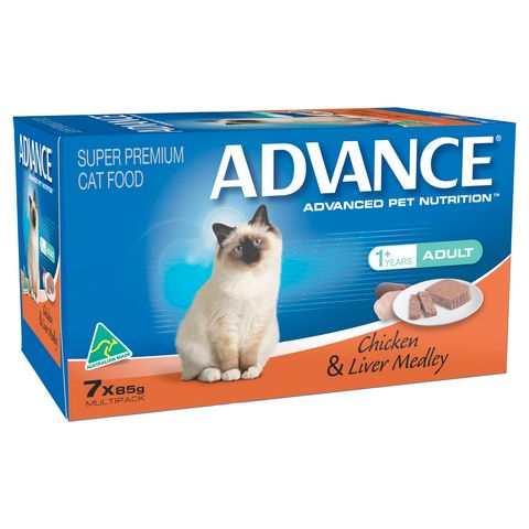 ADVANCE Cat Chicken and Liver Medley 6x(7x85gm) 527