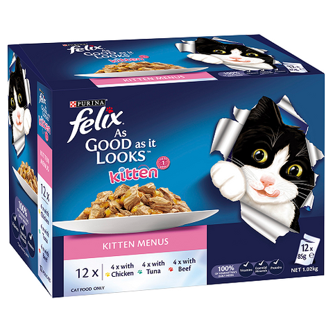 FELIX AGAIL GiJ Kitten Menu  5x(12x85g)