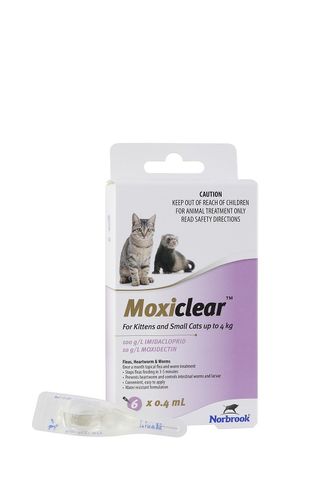 NORBROOK Moxiclear Kittens and Small Cats 6 pack