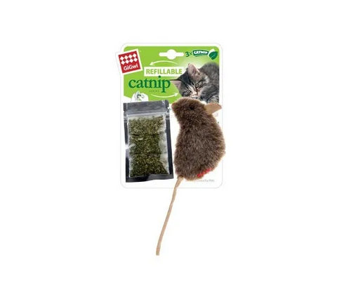 GIGWI REFILL CAT NIP TEABAG MOUSE NATURAL