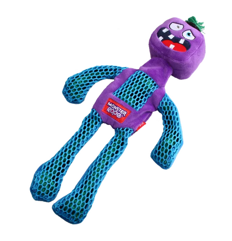 GIGWI MONSTER ROPE SQUEAKER PURPLE MEDIUM LARGE