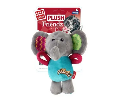 GIGWI PLUSH FRIENDZ MULTICOLOUR ELEPHANT