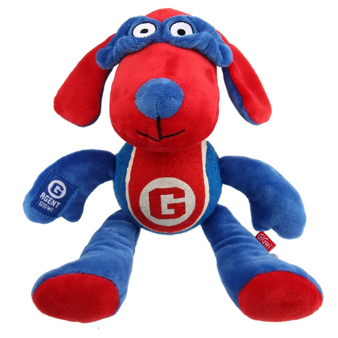 GIGWI AGENT DOG PLUSH WITH TENNIS BALL