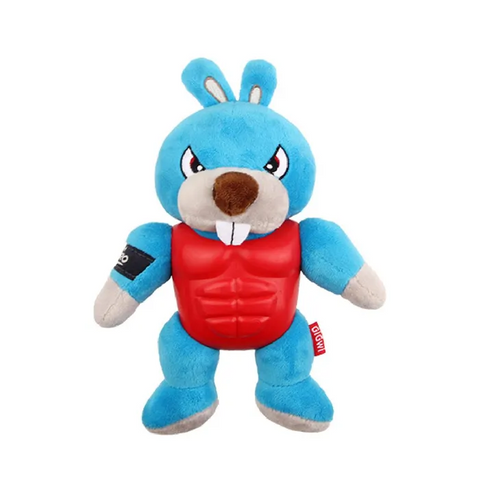 GIGWI IM HERO ARMOUR RABBIT PLUSH SQUEAK