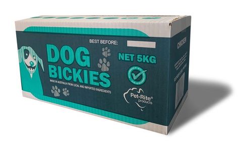 PET RITE Dog Bickies 5kg Charcoal