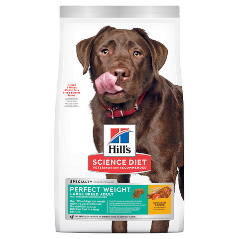HILLS Adult Perfect Weight Large Breed Dog 12.90kg  (605050)