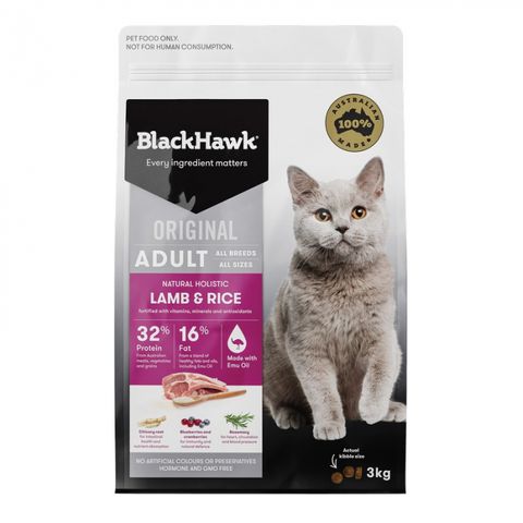 BLACKHAWK Feline Lamb/Rice 3kg