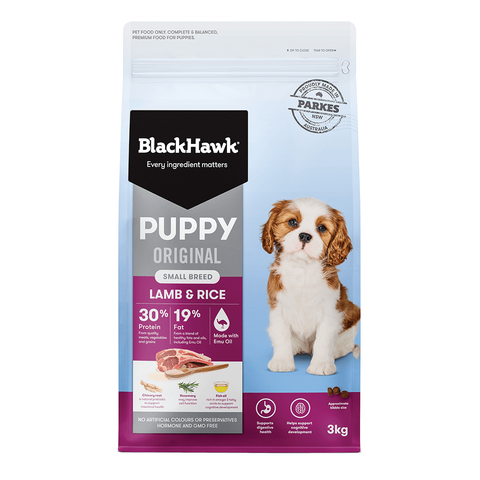 BLACKHAWK Puppy Sml Breed Lamb/Rice 10kg