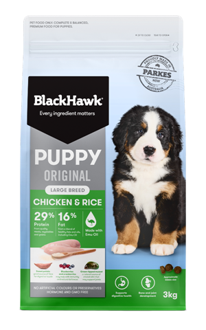 BLACKHAWK Puppy Lg Breed Chicken/Rice 20kg