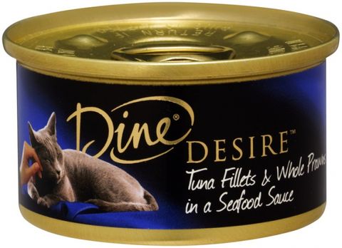 DINE Desire 24x85g   Tuna Fillts Prawns Seafood Sauce   (255067)