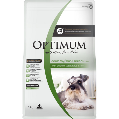 OPTIMUM Dog Small Breed Chicken Veg 2.6kg