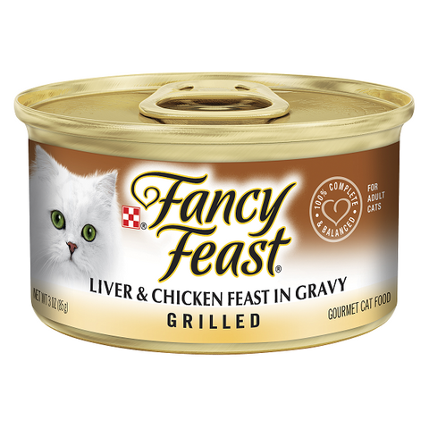 FANCY FEAST Grilled Liver Chicken in Gravy 24x85g (390)