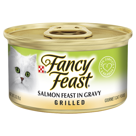 FANCY FEAST Grilled Salmon Feast in Gravy 24x85g (212)