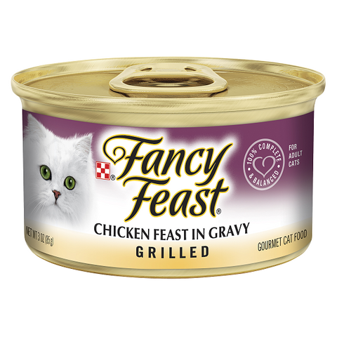 FANCY FEAST Grilled Chicken Feast in Gravy 24x85g (169)