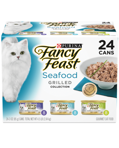 FANCY FEAST Seafood Grilled 24x85g Variety Pack 031