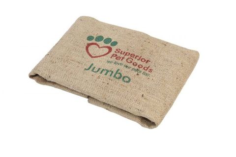 SUPERIOR Fitted Hessian Dog Bed Cover Jumbo