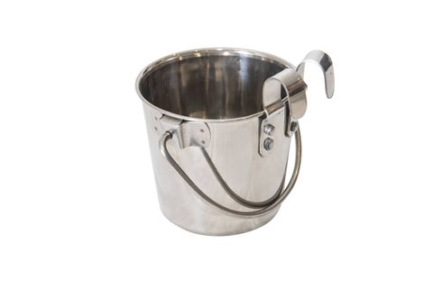 SUPERIOR Stainless Steel Flat Sided Bucket with Riveted Hooks 2.8lt  (24)