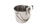 SUPERIOR Stainless Steel Flat Sided Bucket with Riveted Hooks 1.9lt