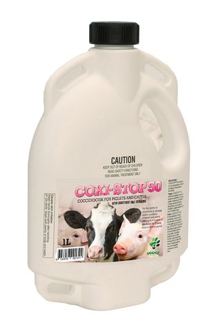 ABBEY LABS COXI-STOP™ 50 Coccidiocide for Piglets and Cattle 1lt