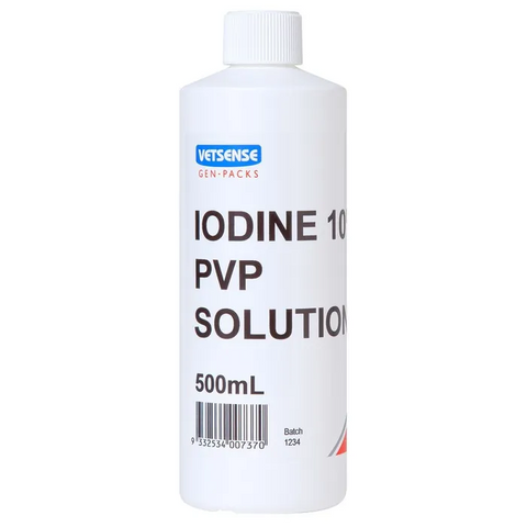 VETSENSE GEN-PACK  Iodine 10% PVP Solution 500ml