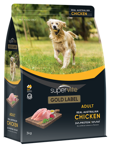 HYPRO SUPERVITE Gold Label Adult Chicken 3kg  (4)