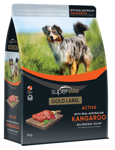 HYPRO SUPERVITE Gold Label Active Kangaroo 3kg  (4)