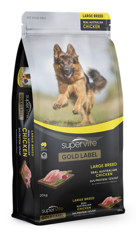 HYPRO SUPERVITE Gold Label Lg Breed Adult Chicken 20kg  (50)