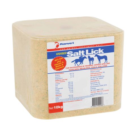 RANVET Salt Lick Iodised 10kg