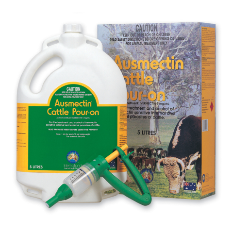 IAH Ausmectin Cattle Pour On 5lt Backpack
