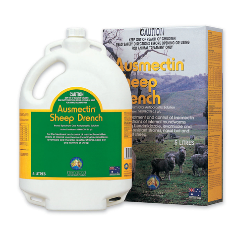 IAH Ausmectin Sheep Drench Oral 5lt Backpack