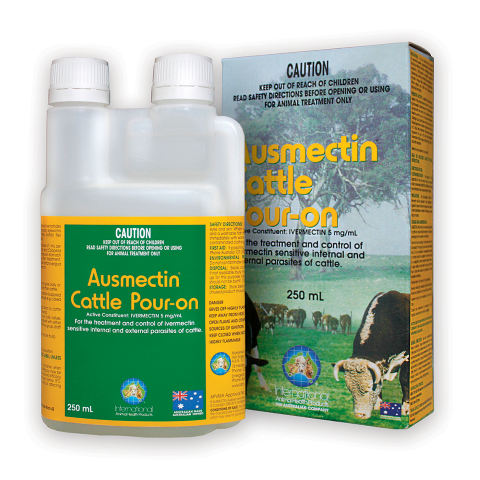 IAH Ausmectin Cattle Pour On 250ml
