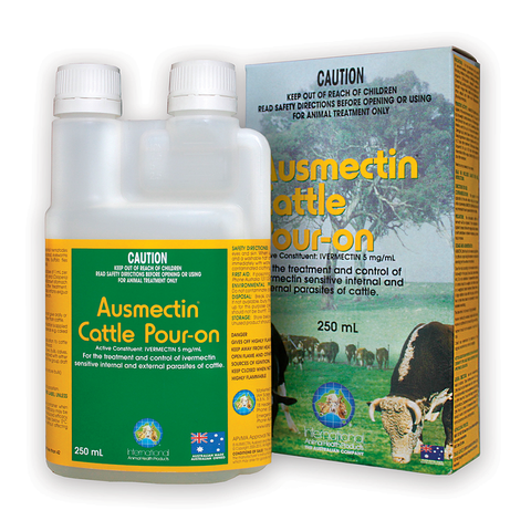 IAH Ausmectin Cattle Pour On 250ml