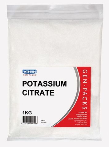 VETSENSE GEN-PACK Potassium Citrate 1kg