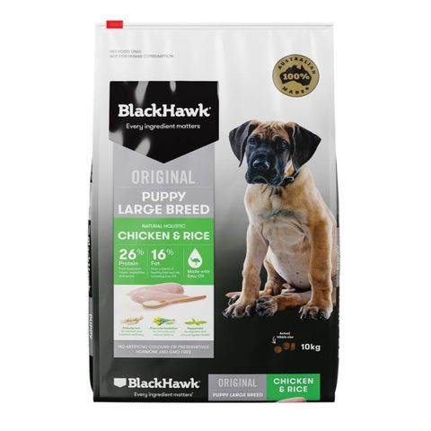 BLACKHAWK Puppy Large Breed Chicken/Rice 10kg