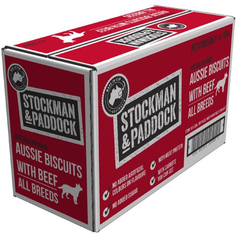 Stockman & Paddock Aussie Biscuits with Beef 10kg