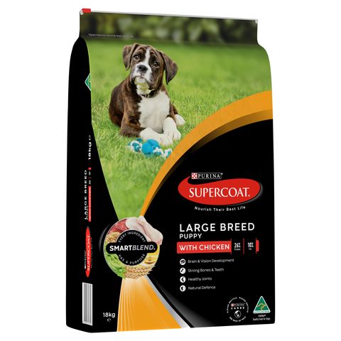 SUPERCOAT Puppy Large Breed Chicken 18kg  (32)