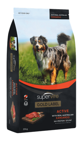 HYPRO SUPERVITE Gold Label Active Kangaroo 20kg  (50)