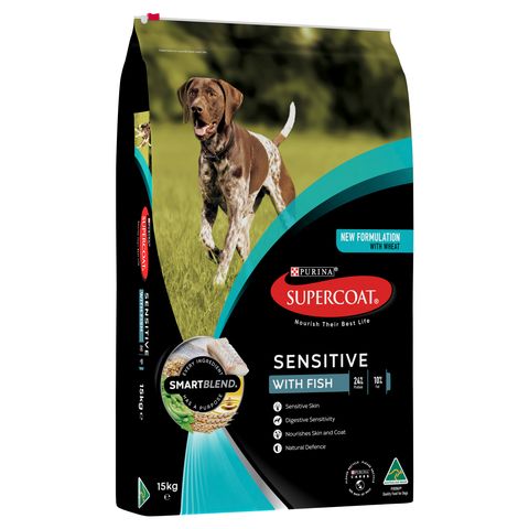 SUPERCOAT Adult Sensitive Fsh 15kg  (32)