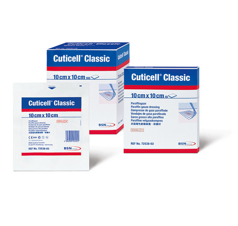 CUTICELL Classic Impregnated Dressings (Jelonet) 10cm x 10cm 100's