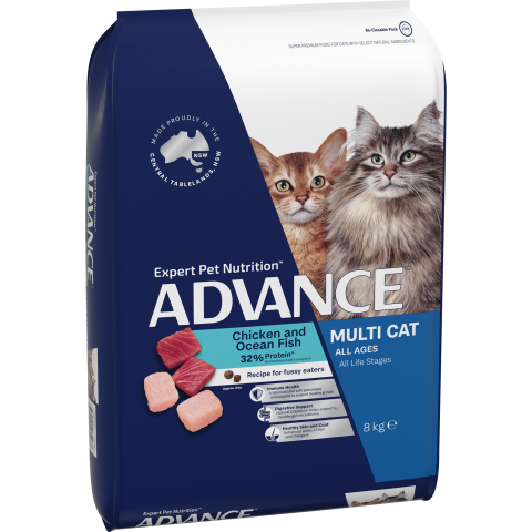 ADVANCE  Dry Multi-Cat Adult Chicken and Ocean Fish 8kg