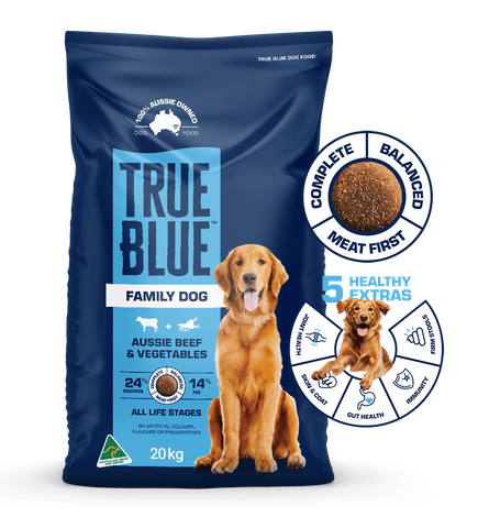 TRUE BLUE FAMILY DOG AUSSIE BEEF & VEG 20Kg