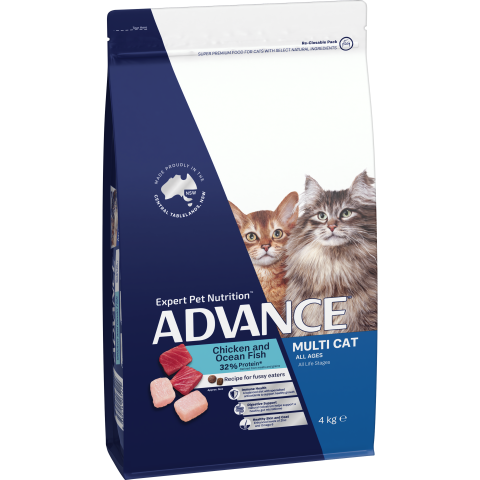 ADVANCE  Dry Multi-Cat Chicken and Ocean Fish 4kg